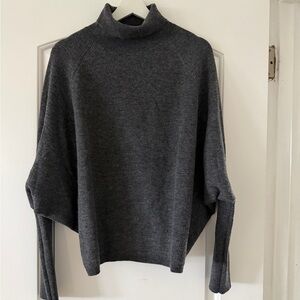 Zara Charcoal Dolman Turtleneck Sweater
